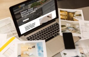 Artboard with architectural sketches and plans related to home renovations Tampa FL, featuring detailed floor layouts and des